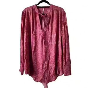 MIA TUNIC ROUGE COMBO FREE PEOPLE Long Sleeve NWOT Medium‎